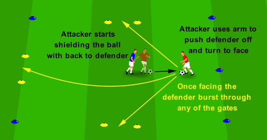 Shield to Dribble - Hold & Push Off