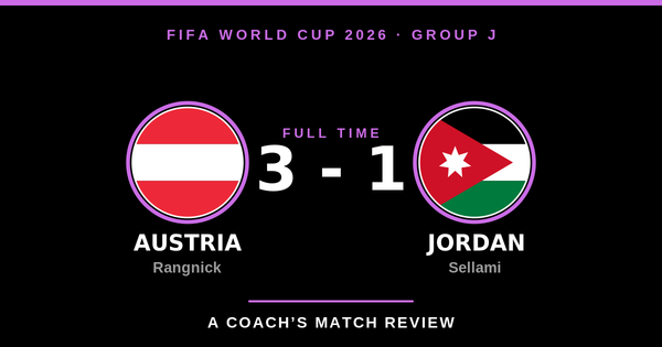 Austria 3-1 Jordan, World Cup 2026 Group J. Rangnick v Sellami. A Coach's Match Review.