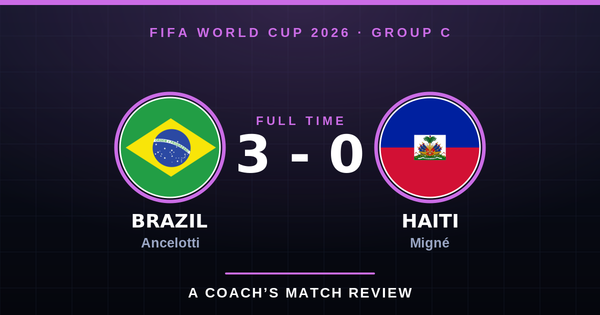 Brazil 3-0 Haiti, World Cup 2026 Group C.
