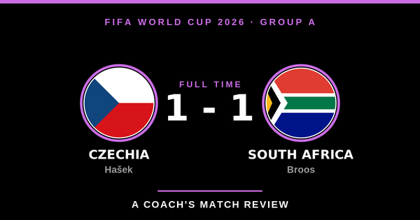 Czechia 1-1 South Africa, World Cup 2026 Group A.