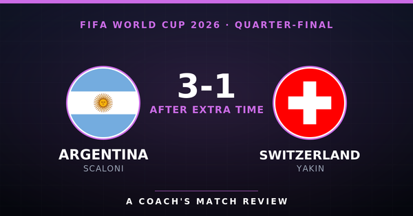 Argentina 3-1 Switzerland after extra time - World Cup 2026 quarter-final coach's review