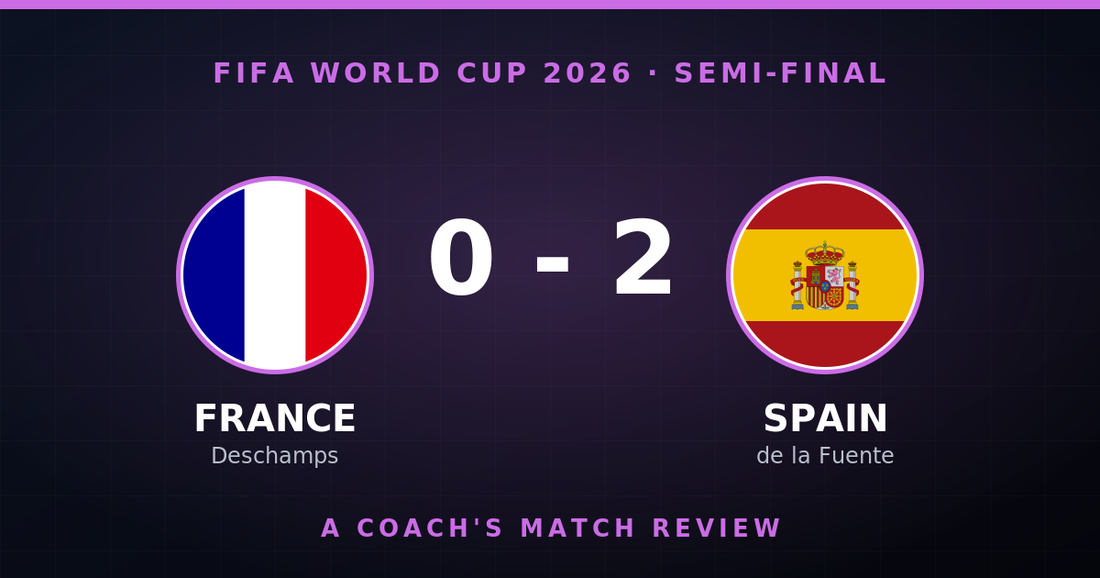 France 0-2 Spain: World Cup 2026 semi-final — a coach's match review