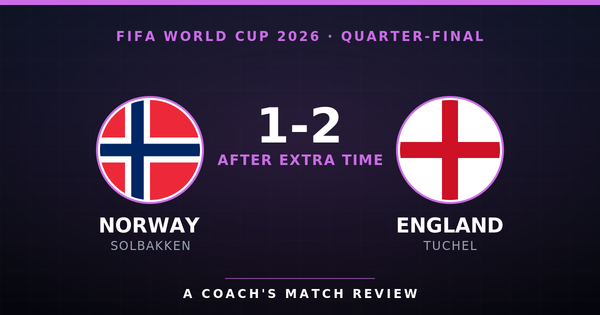 Norway 1-2 England after extra time - World Cup 2026 quarter-final coach's review