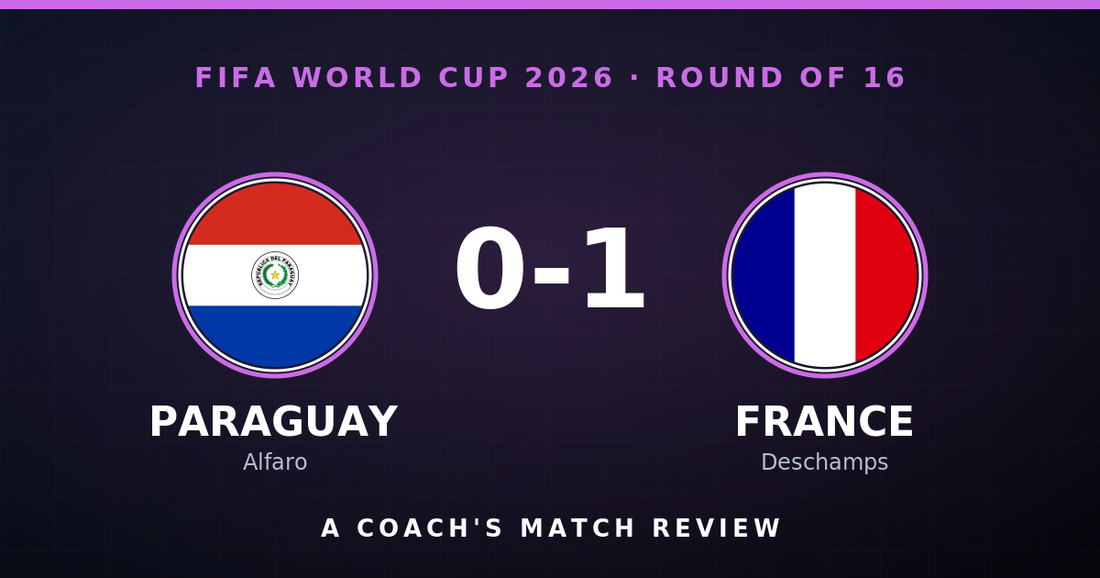 Paraguay 0-1 France — FIFA World Cup 2026 Round of 16 match review