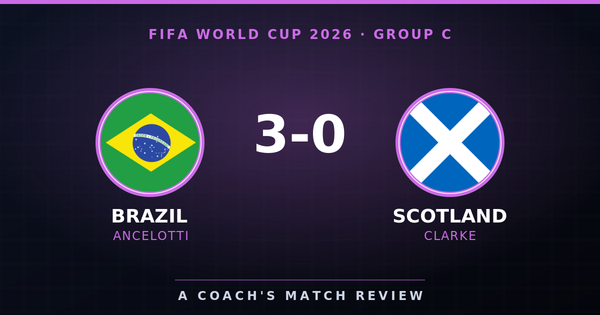 Brazil 3-0 Scotland, FIFA World Cup 2026 Group C, A Coach's Match Review