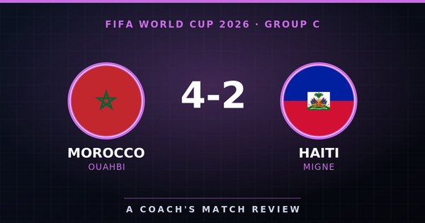 Morocco 4-2 Haiti, FIFA World Cup 2026 Group C, A Coach's Match Review