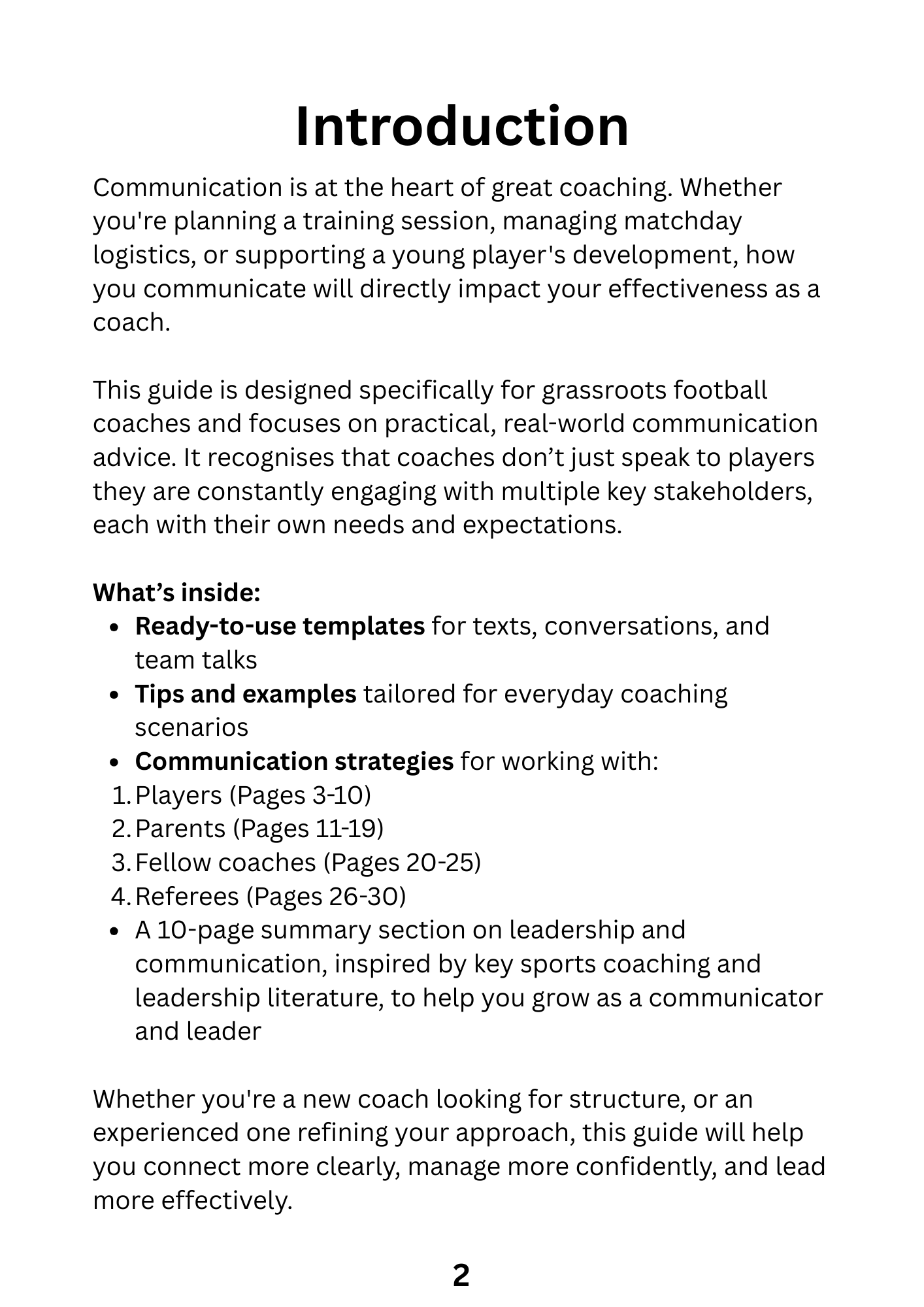 Football Coaching Communication Guide