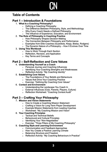 Developing a Coaching Philosophy Workbook