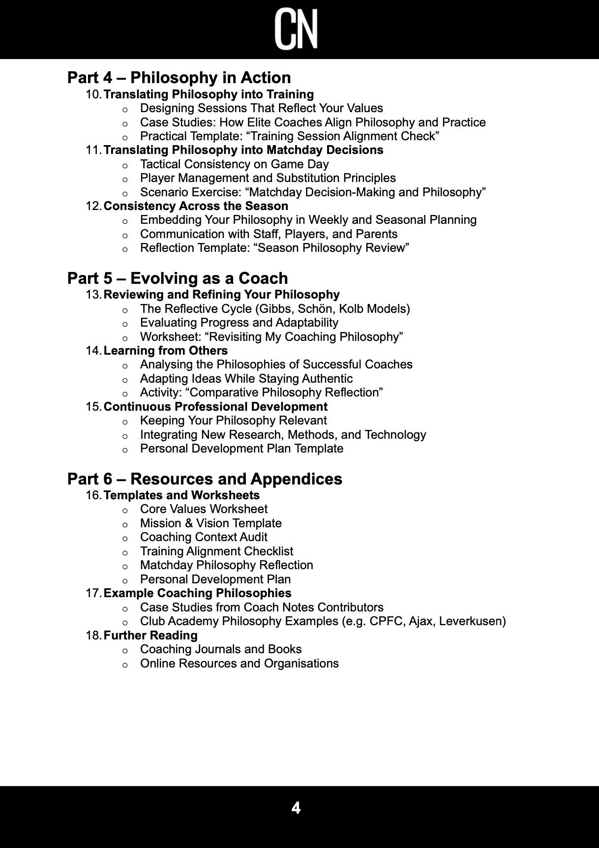 Developing a Coaching Philosophy Workbook