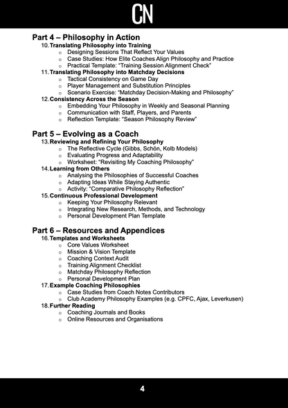 Developing a Coaching Philosophy Workbook